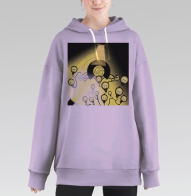 Сила Света представляет, Hoodie Long Oversize Fiolet