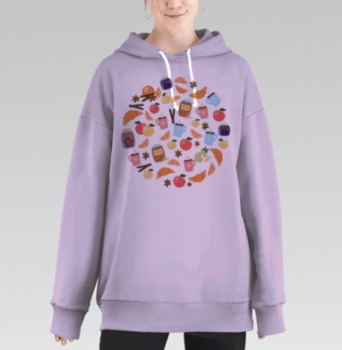 Сладости и радости, Hoodie Long Oversize Fiolet