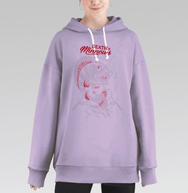 Смерть пескарям, Hoodie Long Oversize Fiolet