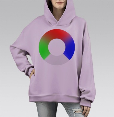 SS RGB / СС RGB, Hoodie Mono Fiolet, оверсайз, утепленная