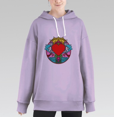 Страна Любви, Hoodie Long Oversize Fiolet
