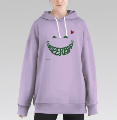 СуперСумка, Hoodie Long Oversize Fiolet