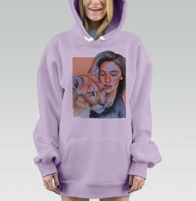 Тотем пума, Hoodie Mjhigh Dig Mel, Fiolet, утепленная