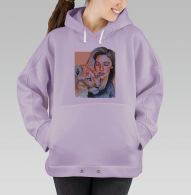 Тотем пума, Hoodie Oversize Fiolet