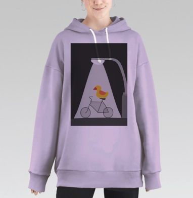 Утиная история, Hoodie Long Oversize Fiolet