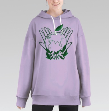 В наших руках, Hoodie Long Oversize Fiolet