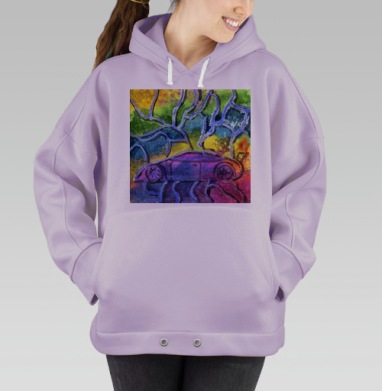 Витраж-тачка, Hoodie Oversize Fiolet