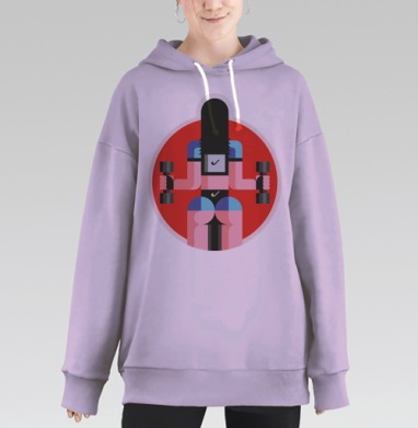 З.О.Ж., Hoodie Long Oversize Fiolet