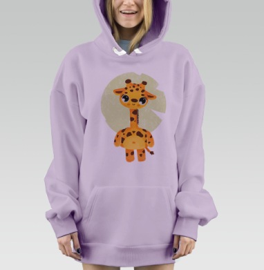 А вот и я, Hoodie Mjhigh Dig Mel, Fiolet, утепленная