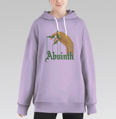 Absinth / Абсент, Hoodie Long Oversize Fiolet
