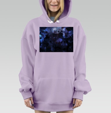 Абстракция Зоопарк, Hoodie Mjhigh Dig Mel, Fiolet, утепленная