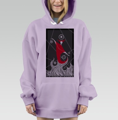 Адепт, Hoodie Mjhigh Dig Mel, Fiolet, утепленная