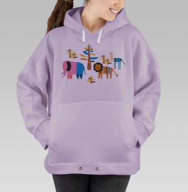 Африканская саванна, Hoodie Oversize Fiolet