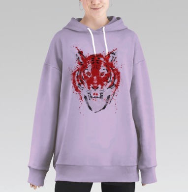 Амурский Тигр, Hoodie Long Oversize Fiolet