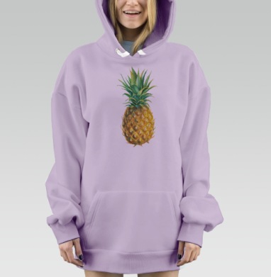 Ананас, Hoodie Mjhigh Dig Mel, Fiolet, утепленная