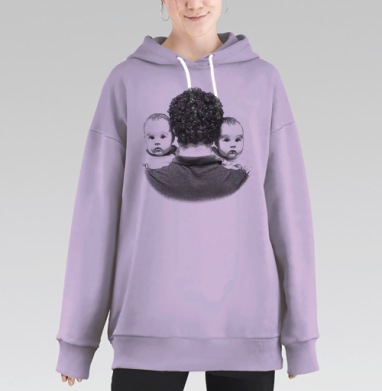 Аня и Яна, Hoodie Long Oversize Fiolet
