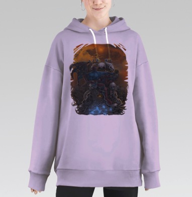 Баланар Dota 2, Hoodie Long Oversize Fiolet
