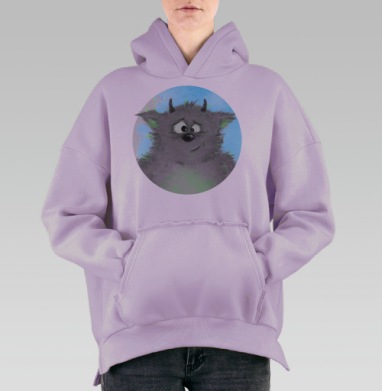 Бамбим, Hoodie Oversize Fiolet, утепленная