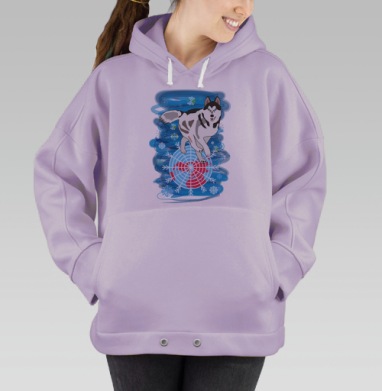 Бегущая по снегам, Hoodie Oversize Fiolet