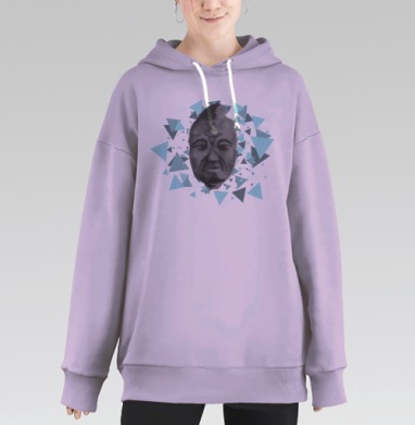 Бог белого шума, Hoodie Long Oversize Fiolet