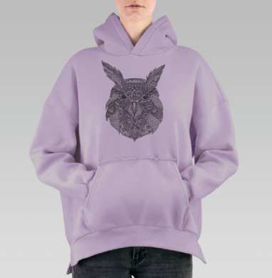Большой брат, Hoodie Oversize Fiolet, утепленная