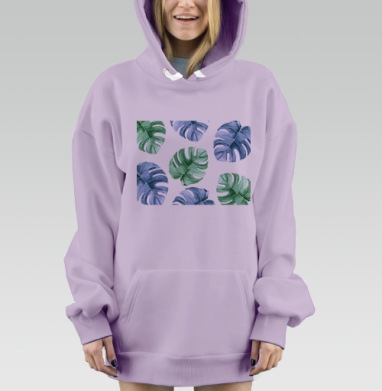 Ботаник, Hoodie Mjhigh Dig Mel, Fiolet, утепленная
