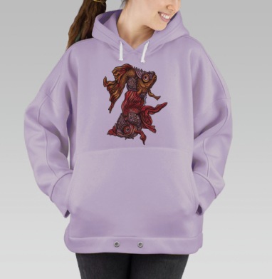 Бойцовые рыбки, Hoodie Oversize Fiolet