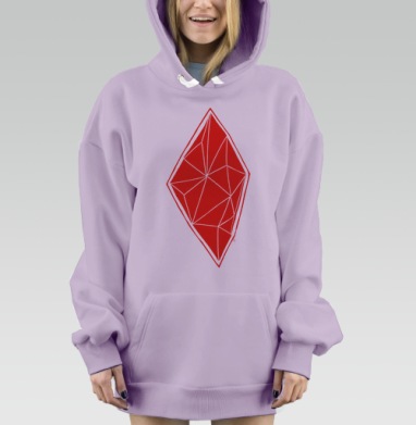 Буби, Hoodie Mjhigh Dig Mel, Fiolet, утепленная