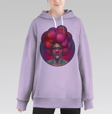 Бубль, Hoodie Long Oversize Fiolet
