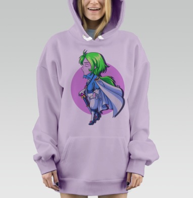 Coolness reANIMEtion / Возрождение прохлады, Hoodie Mjhigh Dig Mel, Fiolet, утепленная
