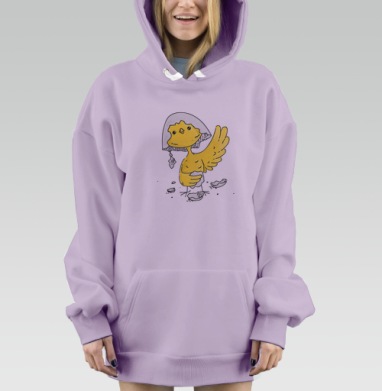Цып Цып, Hoodie Mjhigh Dig Mel, Fiolet, утепленная