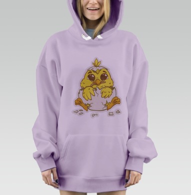 Цыпленок, Hoodie Mjhigh Dig Mel, Fiolet, утепленная