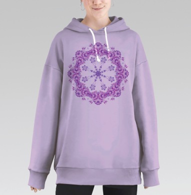 Цветочная самодостаточность, Hoodie Long Oversize Fiolet