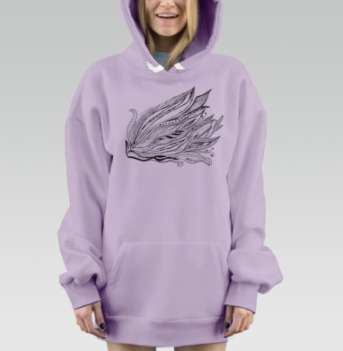 Цветозентангл, Hoodie Mjhigh Dig Mel, Fiolet, утепленная