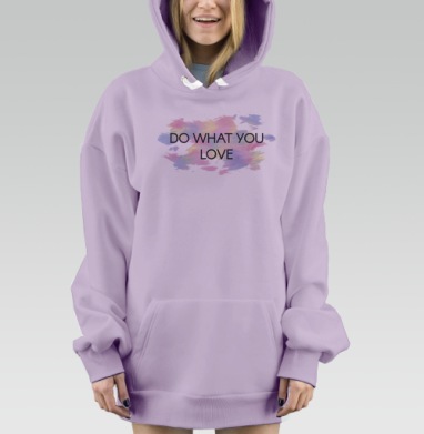 Делай то, что любишь, Hoodie Mjhigh Dig Mel, Fiolet, утепленная