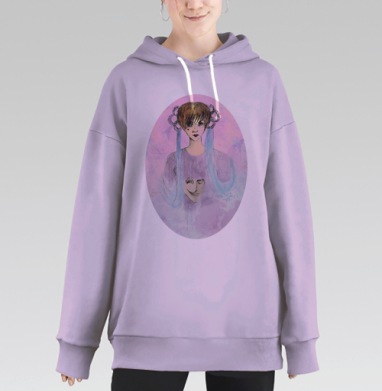 Demiana / Демиана, Hoodie Long Oversize Fiolet