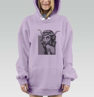 Девушка_индианка, Hoodie Mjhigh Dig Mel, Fiolet, утепленная