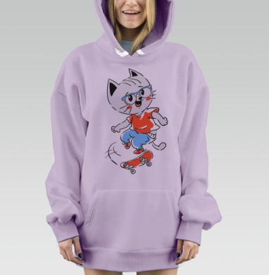 Джэт Кэт, Hoodie Mjhigh Dig Mel, Fiolet, утепленная