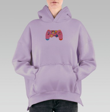 Джойстик, Hoodie Oversize Fiolet, утепленная