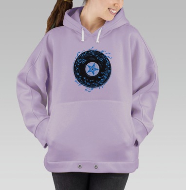 Диск, Hoodie Oversize Fiolet