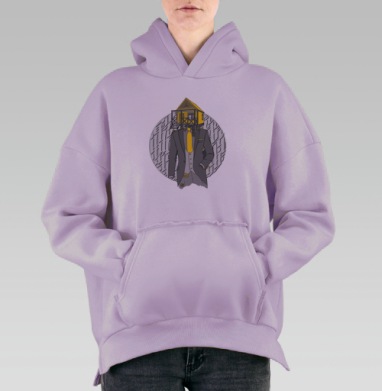 Дом, Hoodie Oversize Fiolet, утепленная