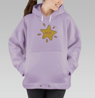 Довольная звёздочка, Hoodie Oversize Fiolet