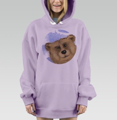 Дружище Медвежонок, Hoodie Mjhigh Dig Mel, Fiolet, утепленная