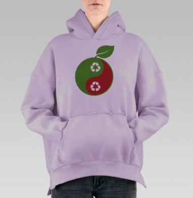 Эко-гармония, Hoodie Oversize Fiolet, утепленная