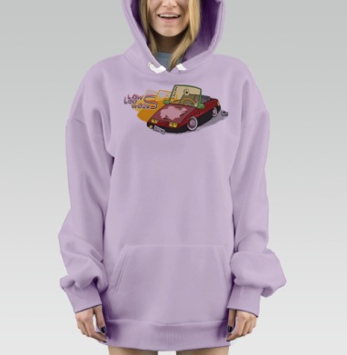 Это рэтлук, лео, Hoodie Mjhigh Dig Mel, Fiolet, утепленная