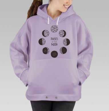 Фазы луны, Hoodie Oversize Fiolet
