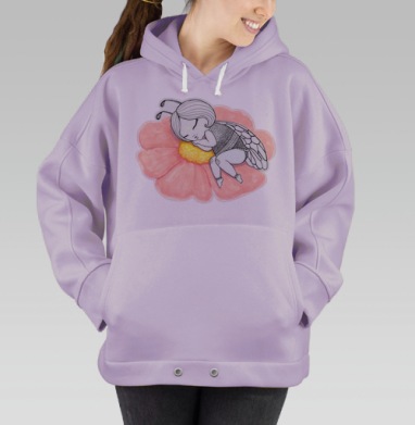 Фея цветов, Hoodie Oversize Fiolet