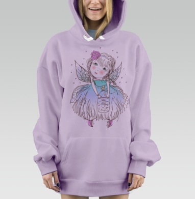Феячу, Hoodie Mjhigh Dig Mel, Fiolet, утепленная