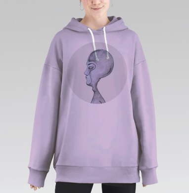 Галактический уклон, Hoodie Long Oversize Fiolet