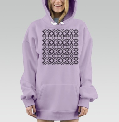 Геометр, Hoodie Mjhigh Dig Mel, Fiolet, утепленная